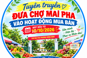 Đưa chợ Mai Pha đi vào hoạt động