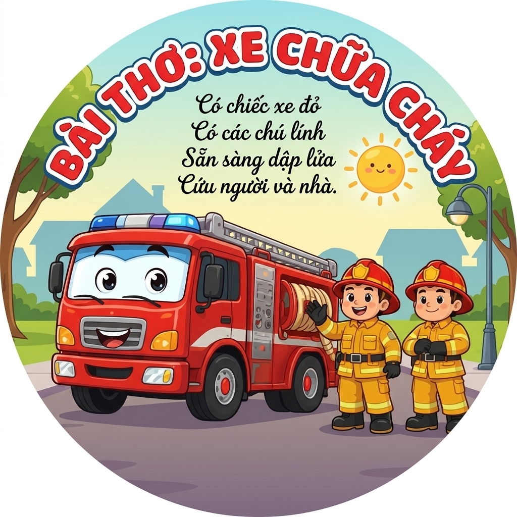 Bài thơ: Xe chữa cháy