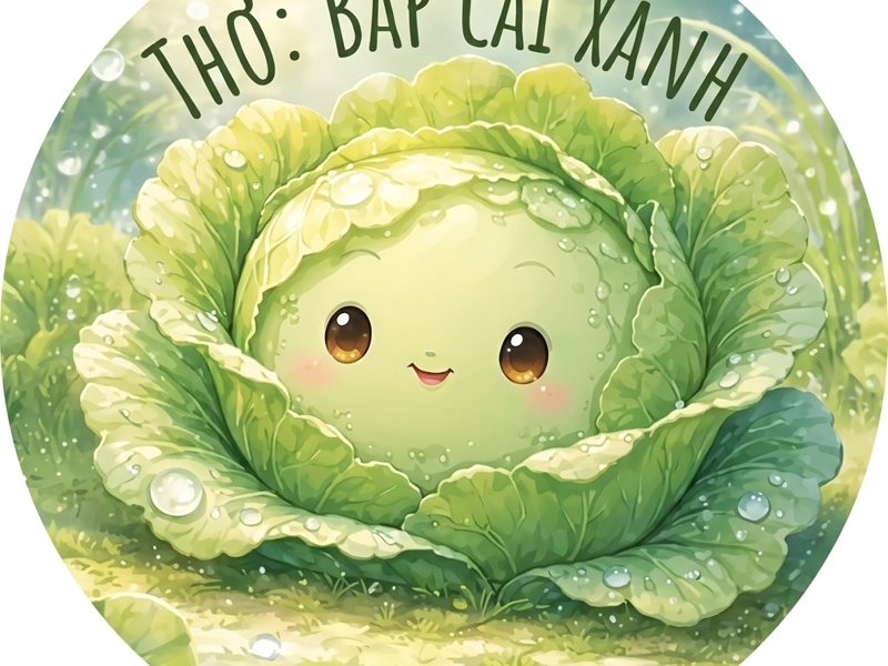 Bài thơ: Bắp cải xanh