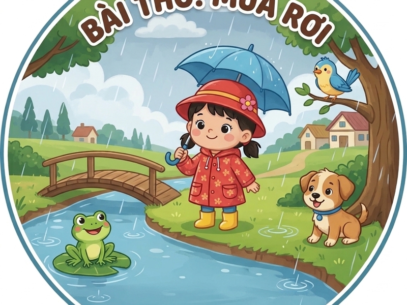 Bài thơ: Mưa rơi