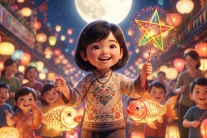 Bài thơ: Trung thu rước đèn
