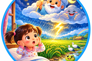 Bài thơ: Ông trời bật lửa